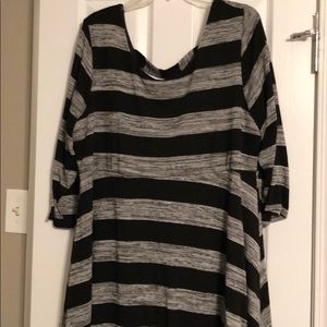 Striped sweater dress